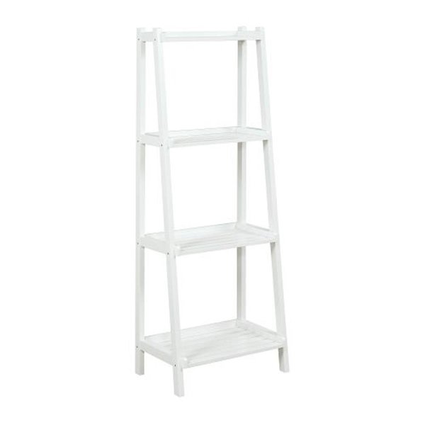 Deluxdesigns Dunnsville 4-Tier Ladder Shelf - White DE1601705